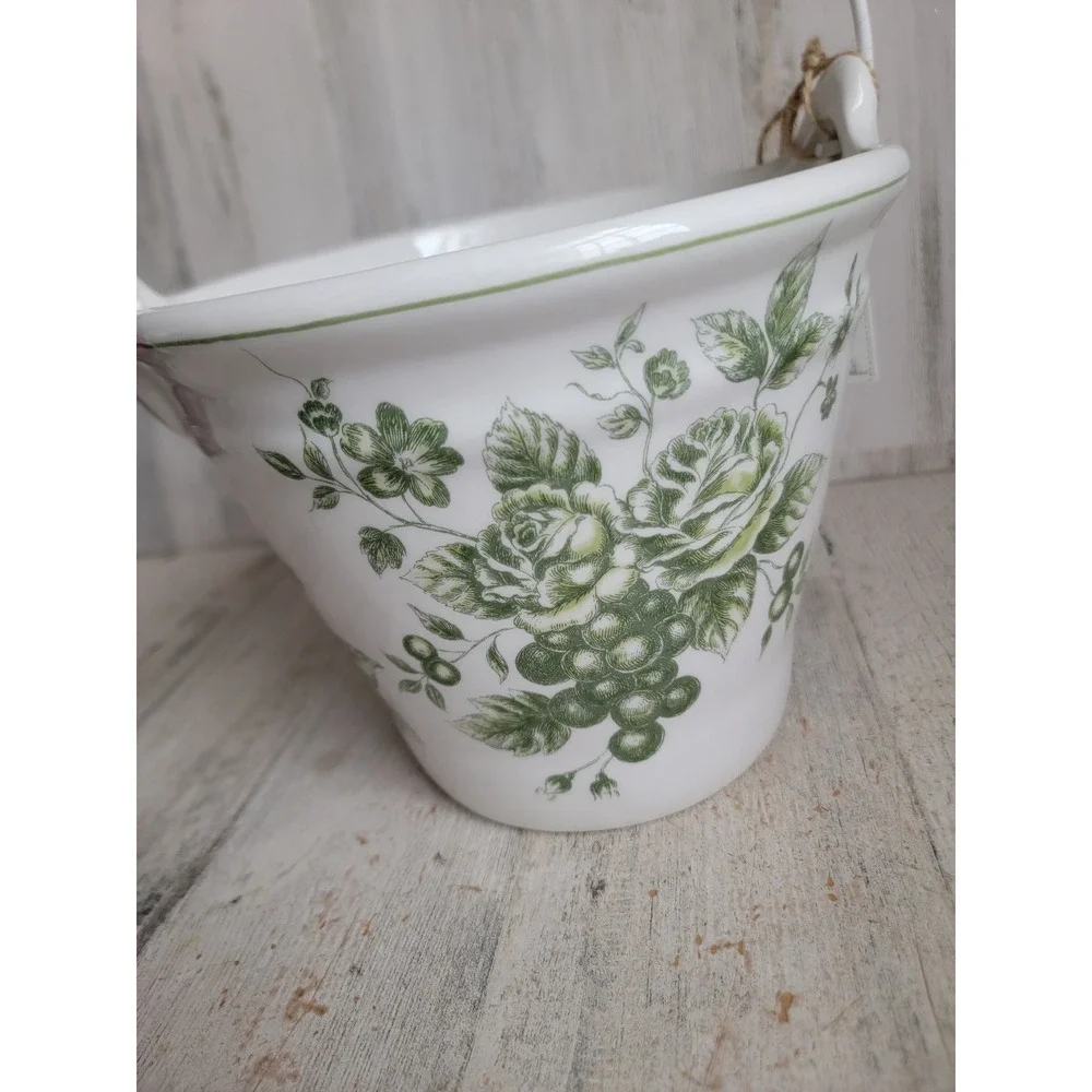 Maxcera green floral Easter Hip Hop bucket spring flower home decor‎ unique